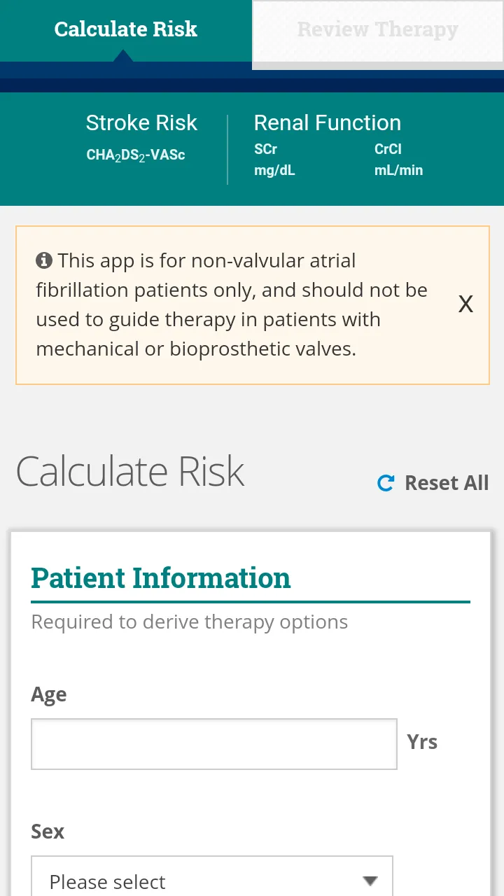 AnticoagEvaluator | Indus Appstore | Screenshot