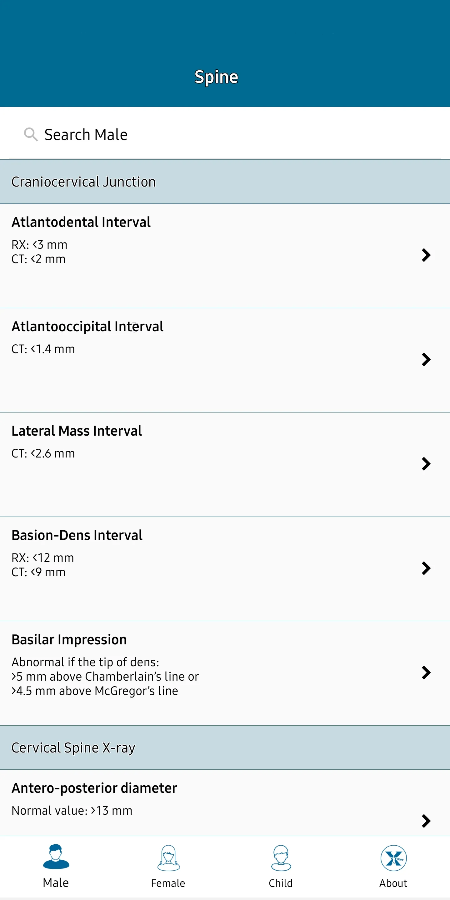 Radiology Measurements | Indus Appstore | Screenshot