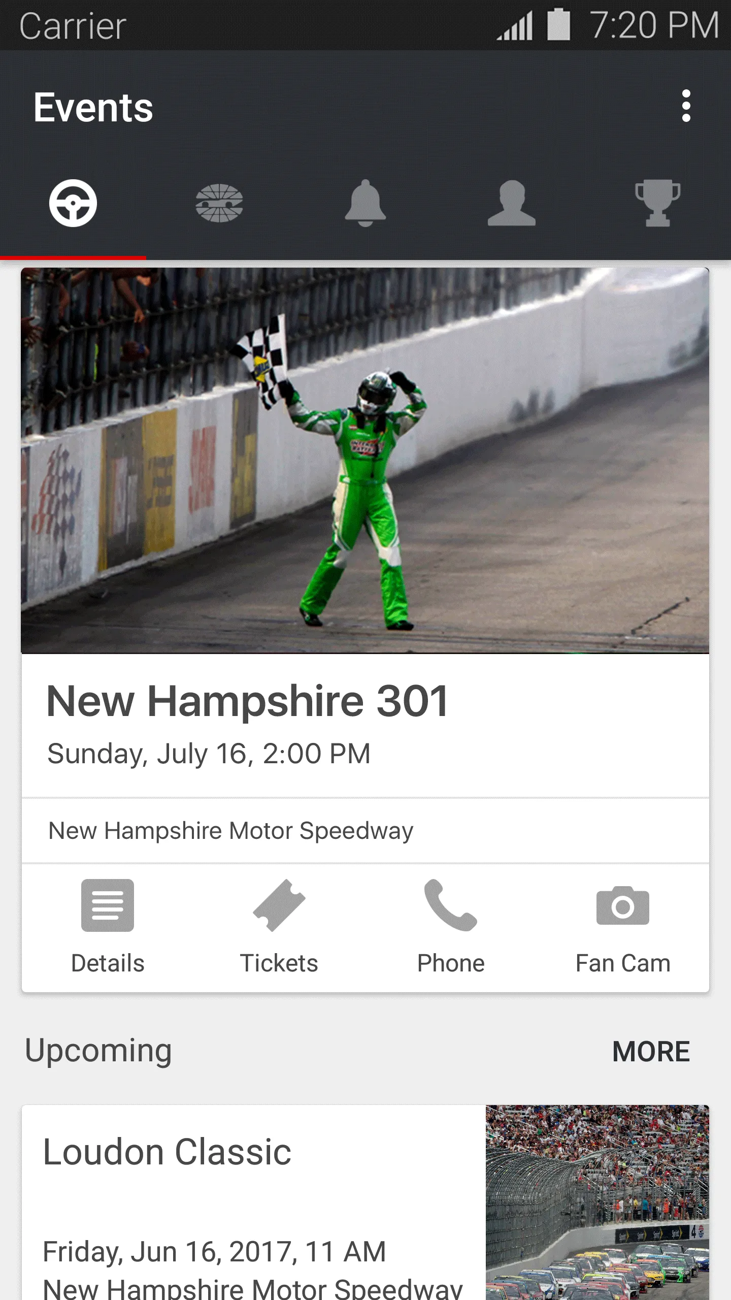 New Hampshire Motor Speedway | Indus Appstore | Screenshot