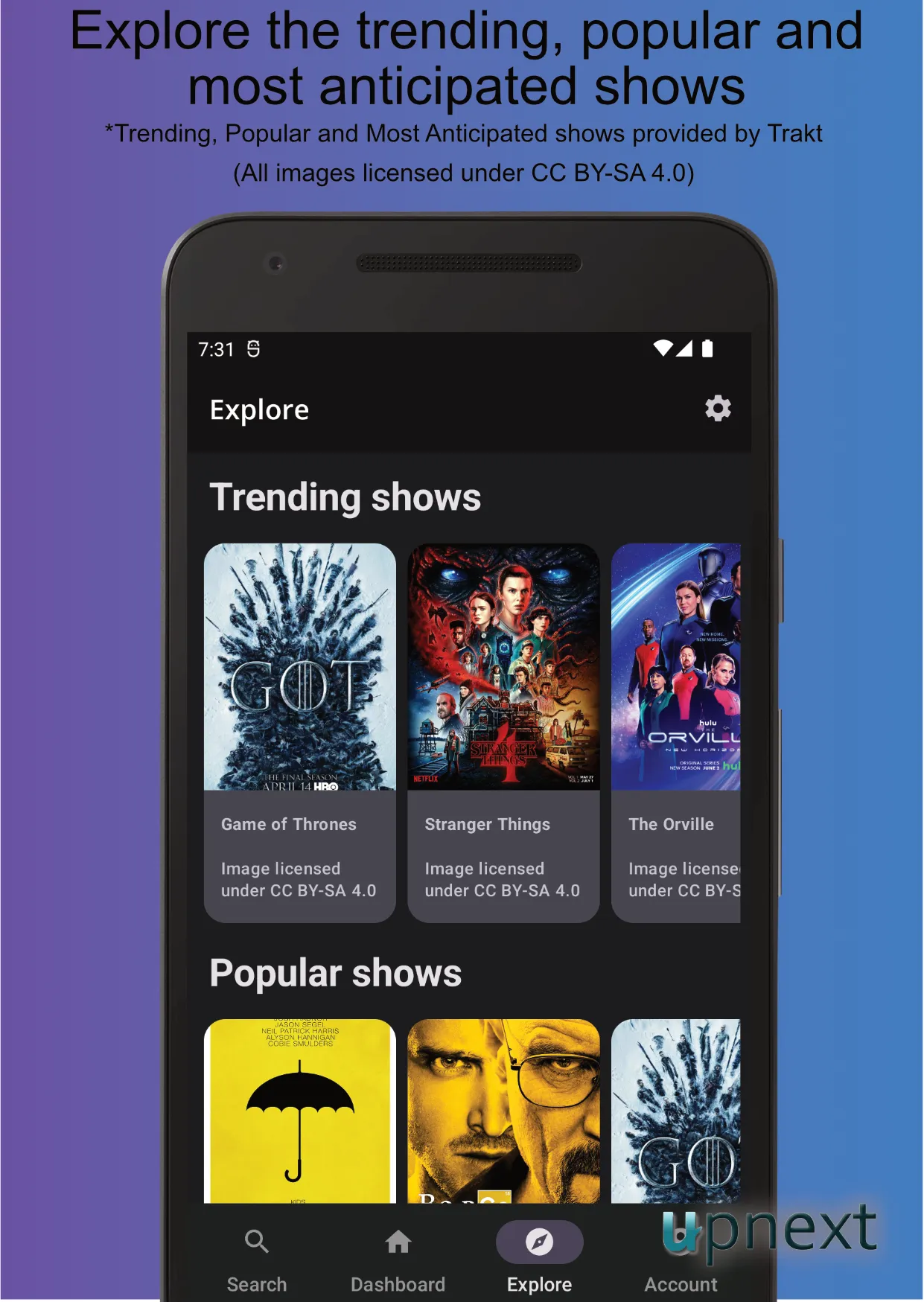 UpNext TV Series Manager | Indus Appstore | Screenshot