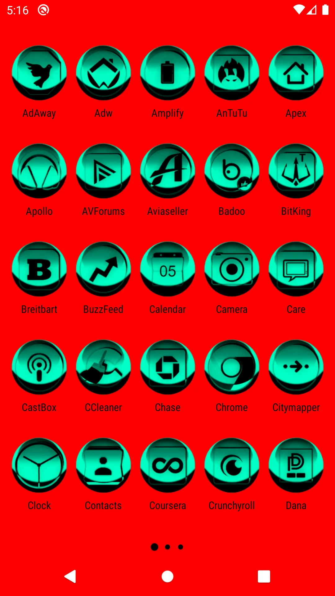 Teal Icon Pack Style 3 | Indus Appstore | Screenshot