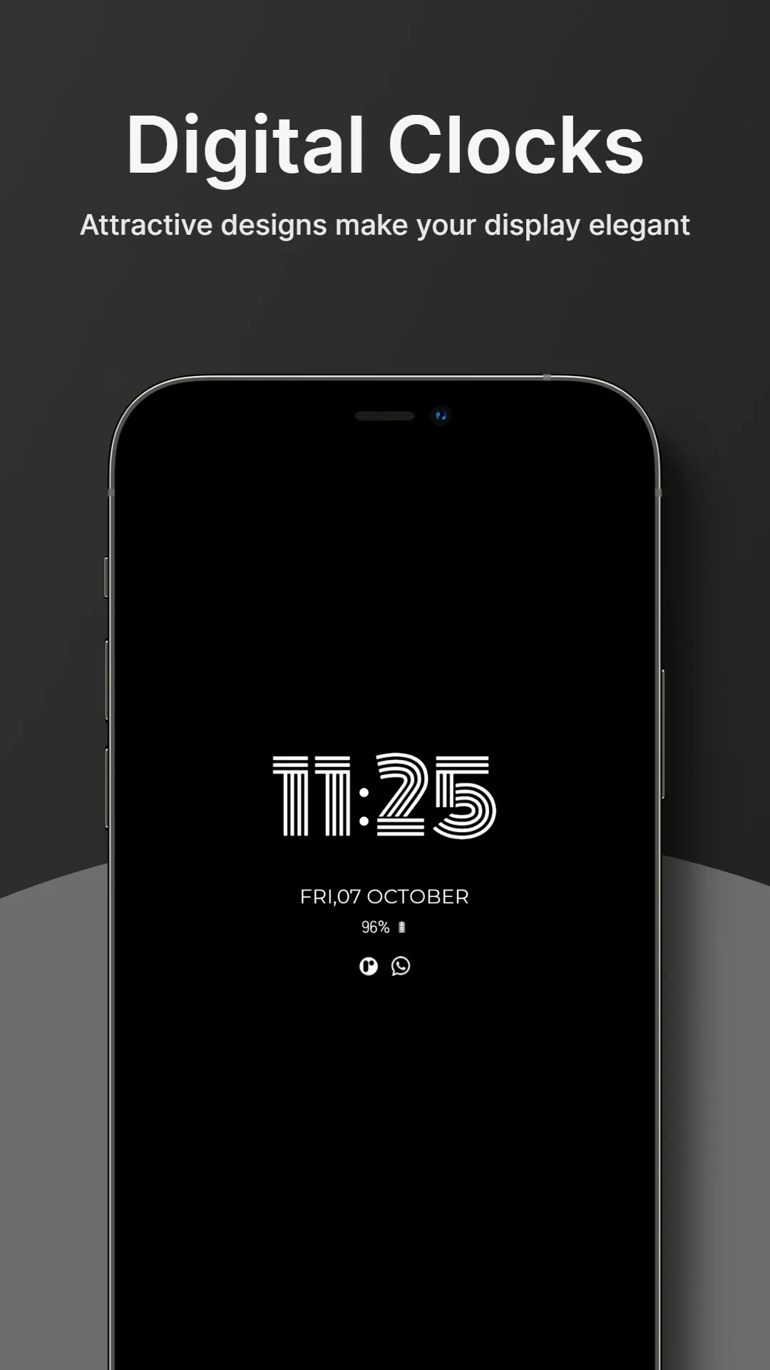 Always On Display Clock Widget | Indus Appstore | Screenshot