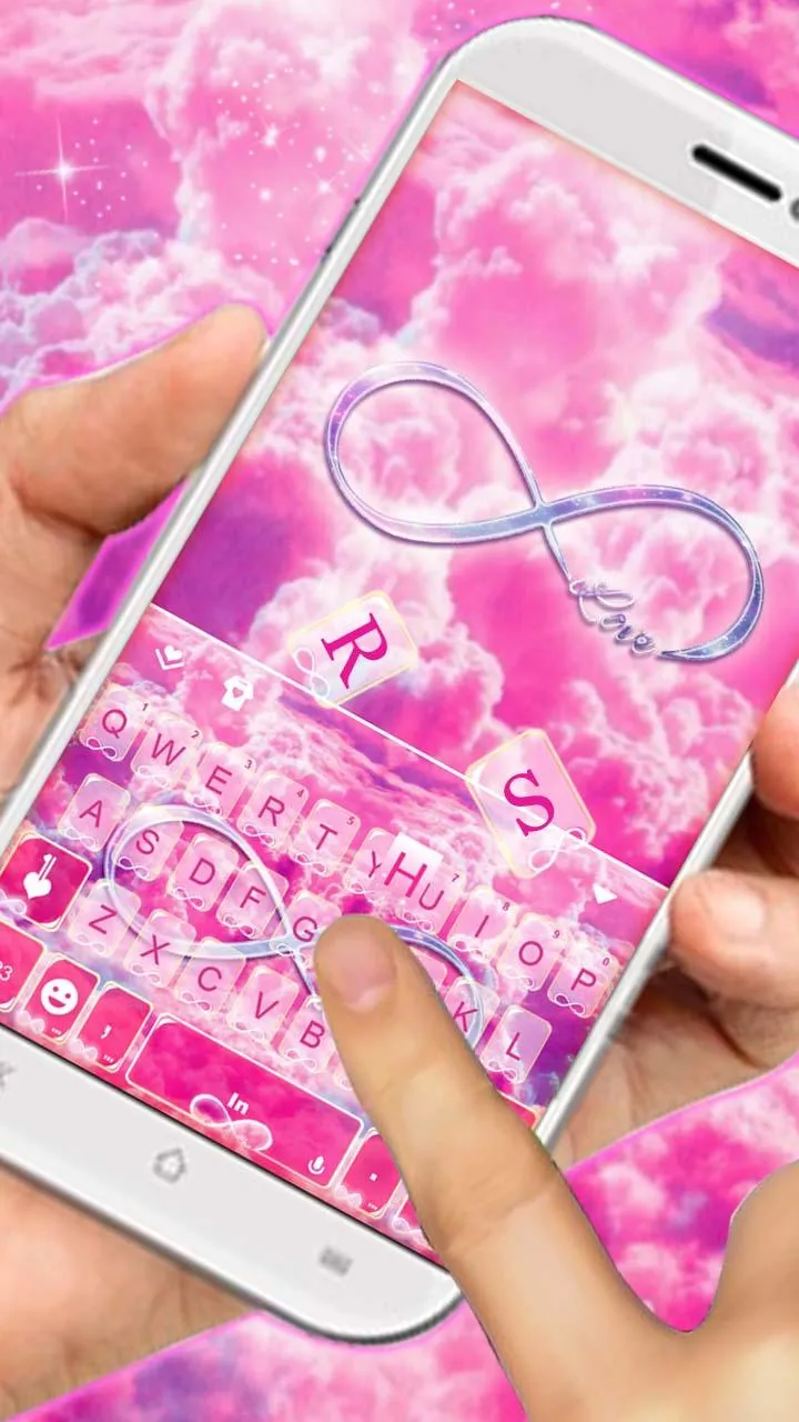 Dreamy Pink Infinity Keyboard  | Indus Appstore | Screenshot