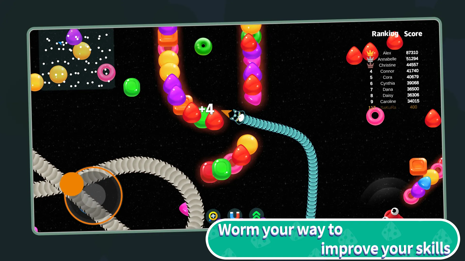 Snake VS Worm: AI Production | Indus Appstore | Screenshot