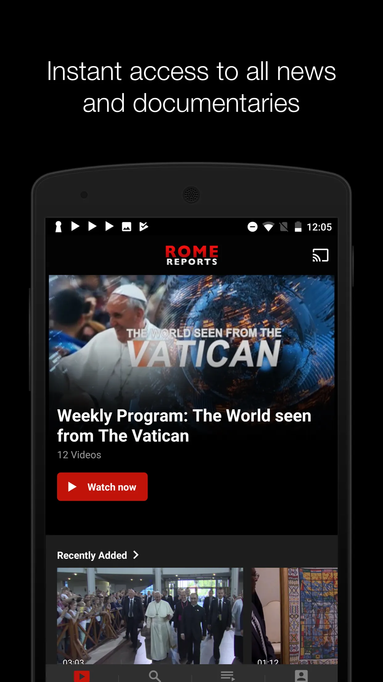 Rome Reports Premium | Indus Appstore | Screenshot