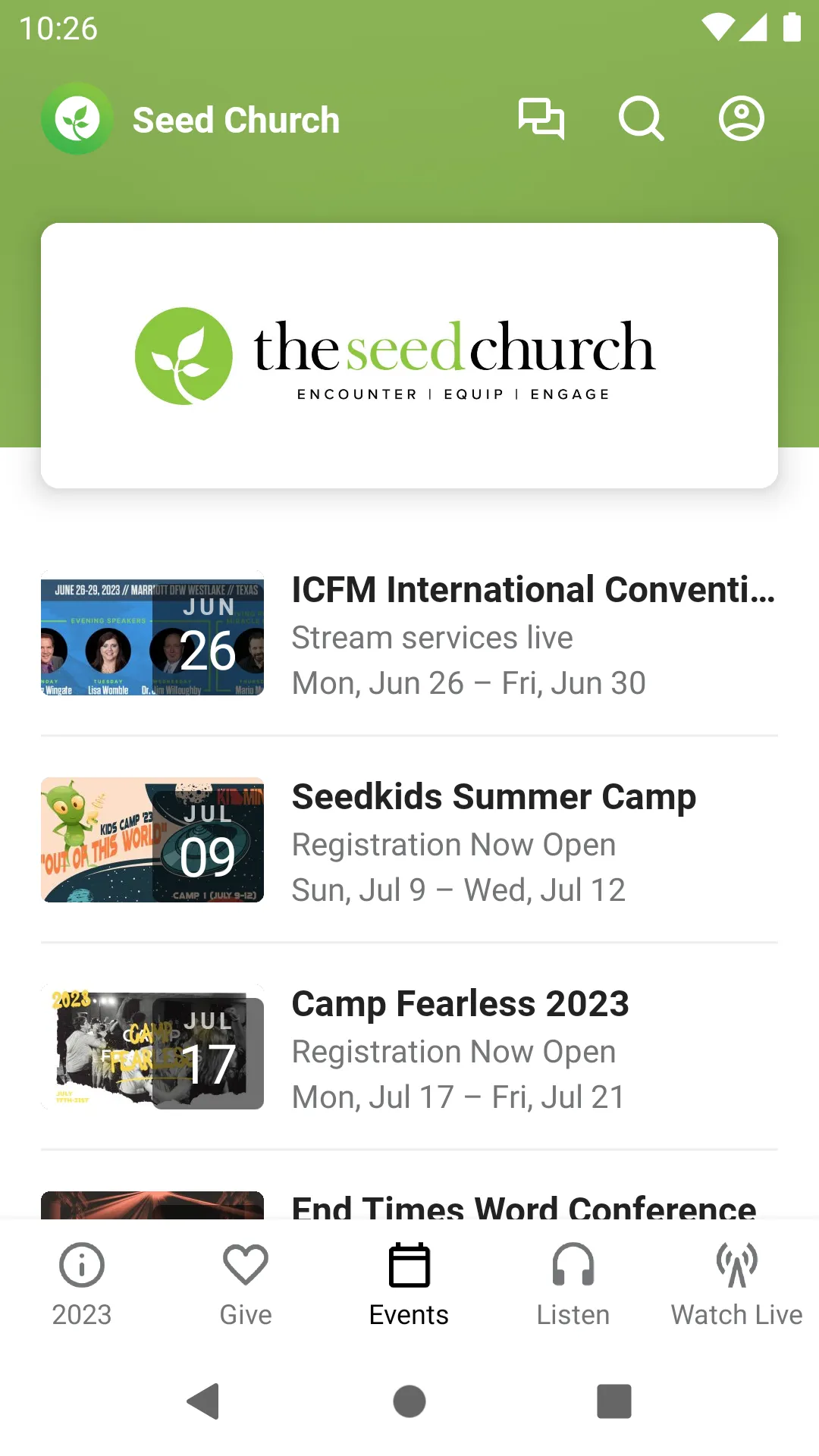 The Seed Church | Indus Appstore | Screenshot