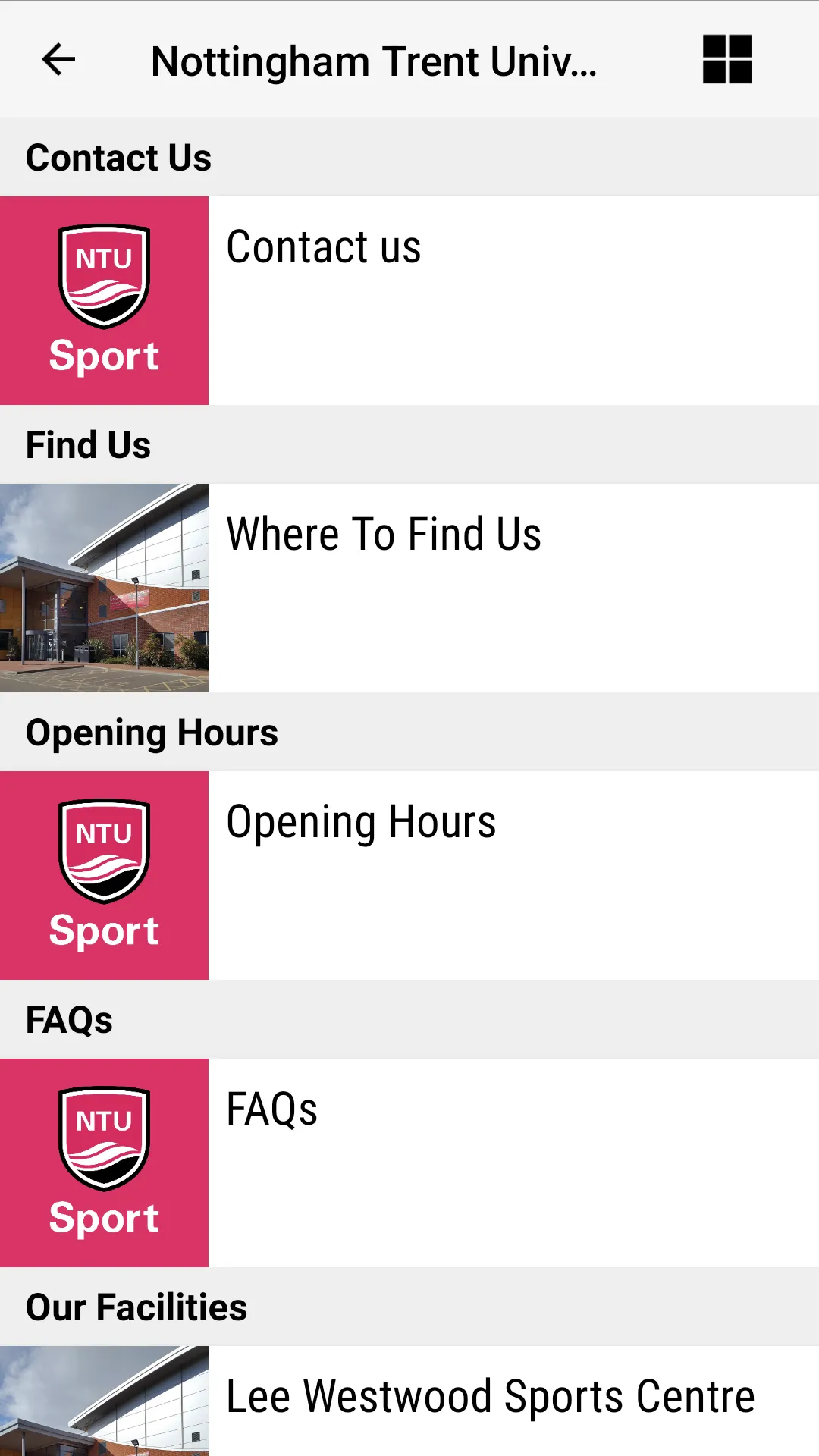 NTU Sport | Indus Appstore | Screenshot