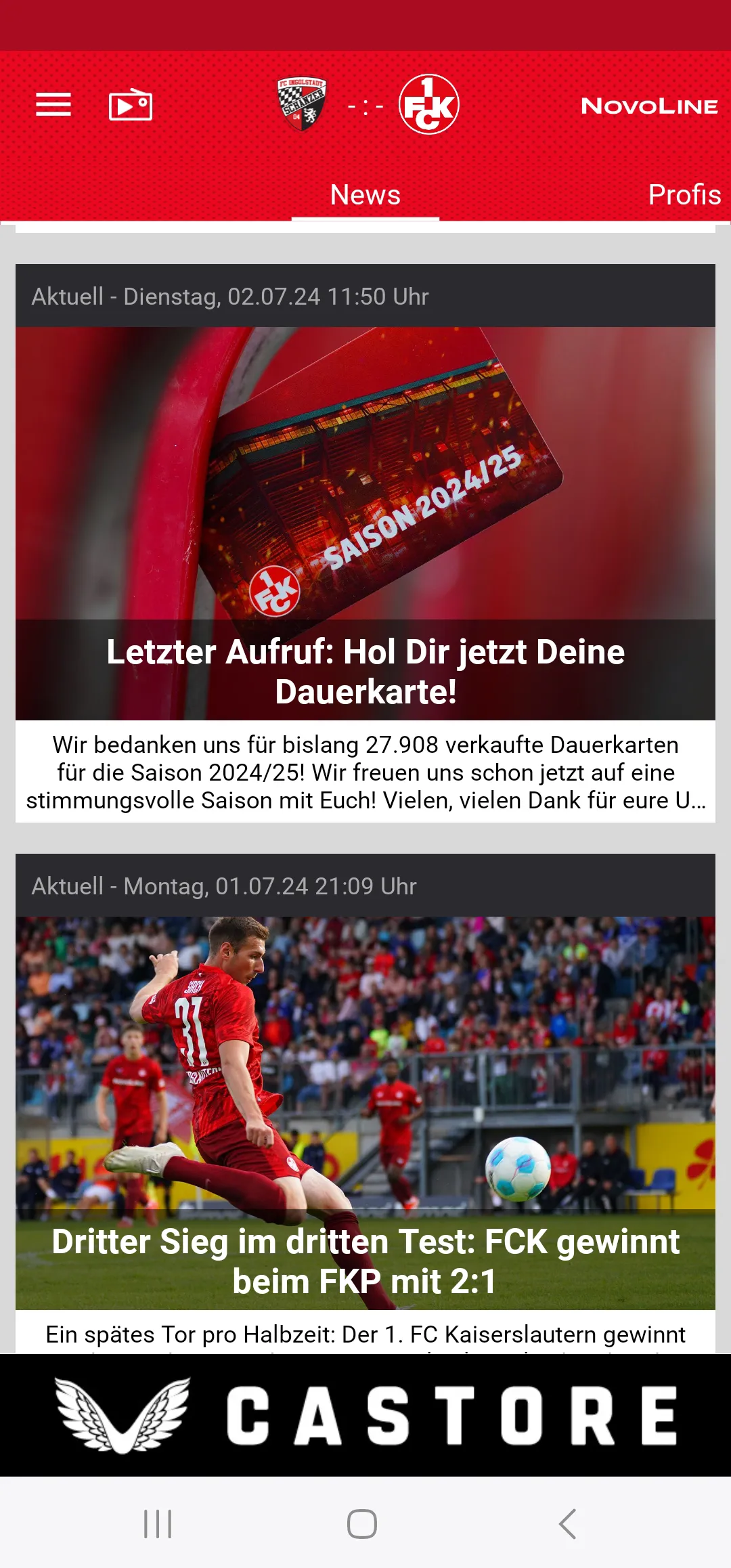 1. FC Kaiserslautern | Indus Appstore | Screenshot