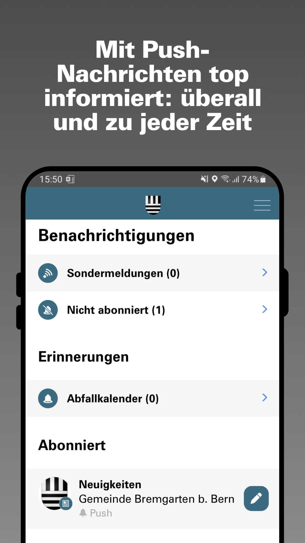 Gemeinde Bremgarten bei Bern | Indus Appstore | Screenshot