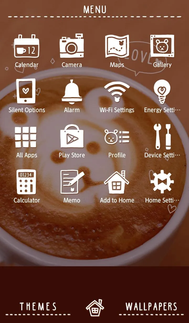 Bear Coffee Theme +HOME | Indus Appstore | Screenshot