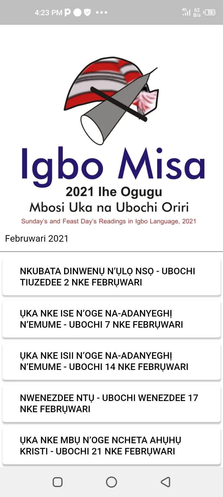 Catholic Igbo Missal | Indus Appstore | Screenshot