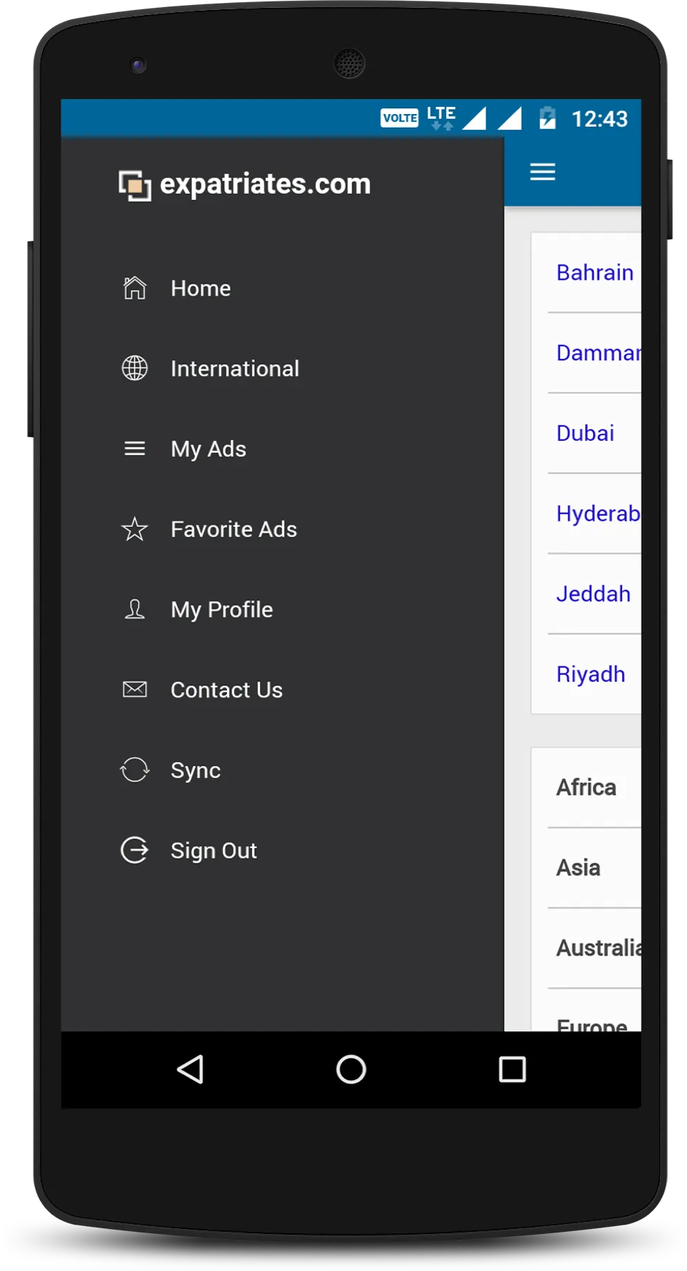 expatriates.com | Indus Appstore | Screenshot