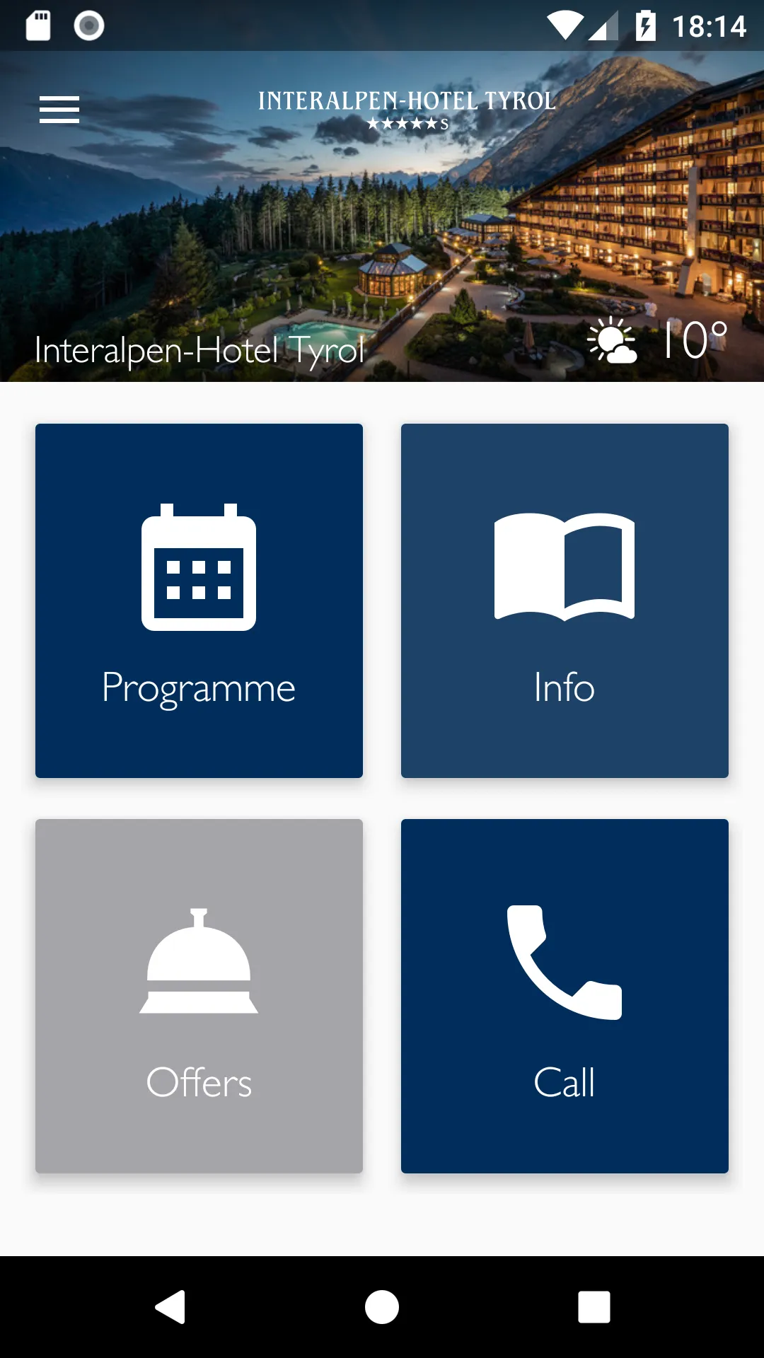 Interalpen-Hotel Tyrol | Indus Appstore | Screenshot