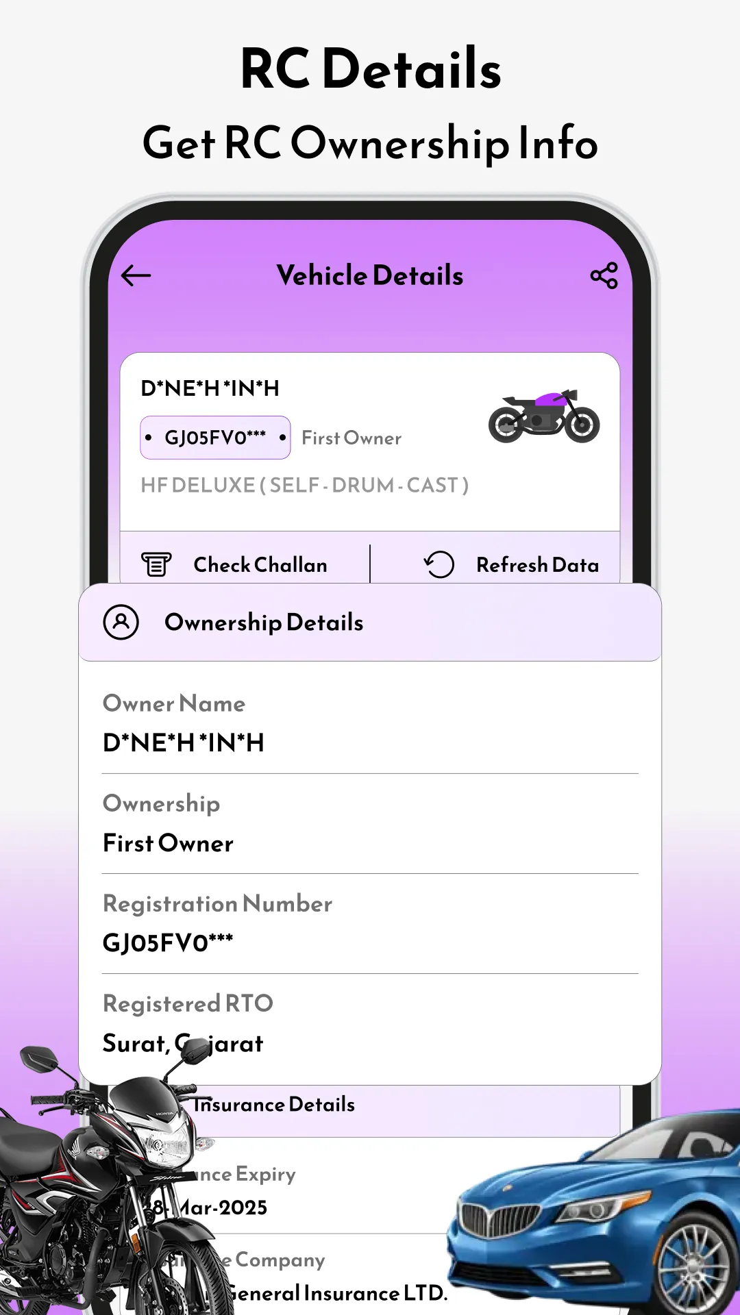 RTO Guru - Vehicle Info App | Indus Appstore | Screenshot