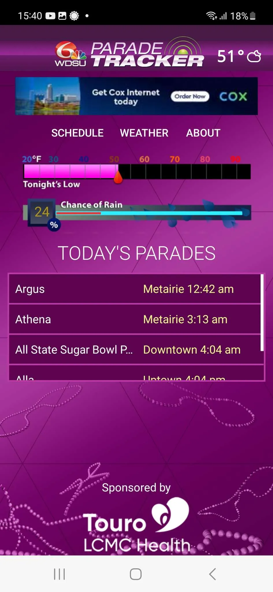 WDSU Parade Tracker | Indus Appstore | Screenshot