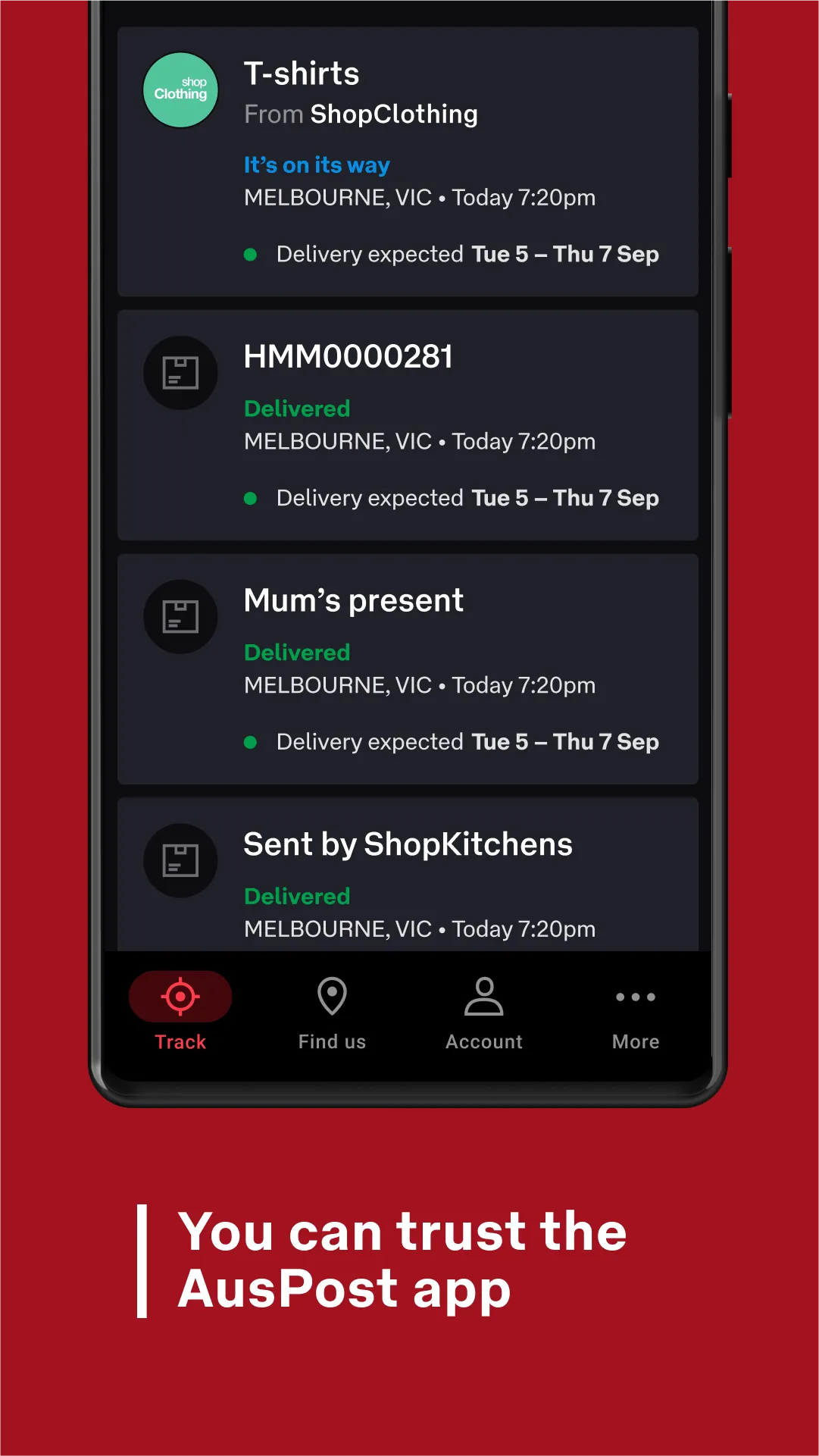 Australia Post | Indus Appstore | Screenshot