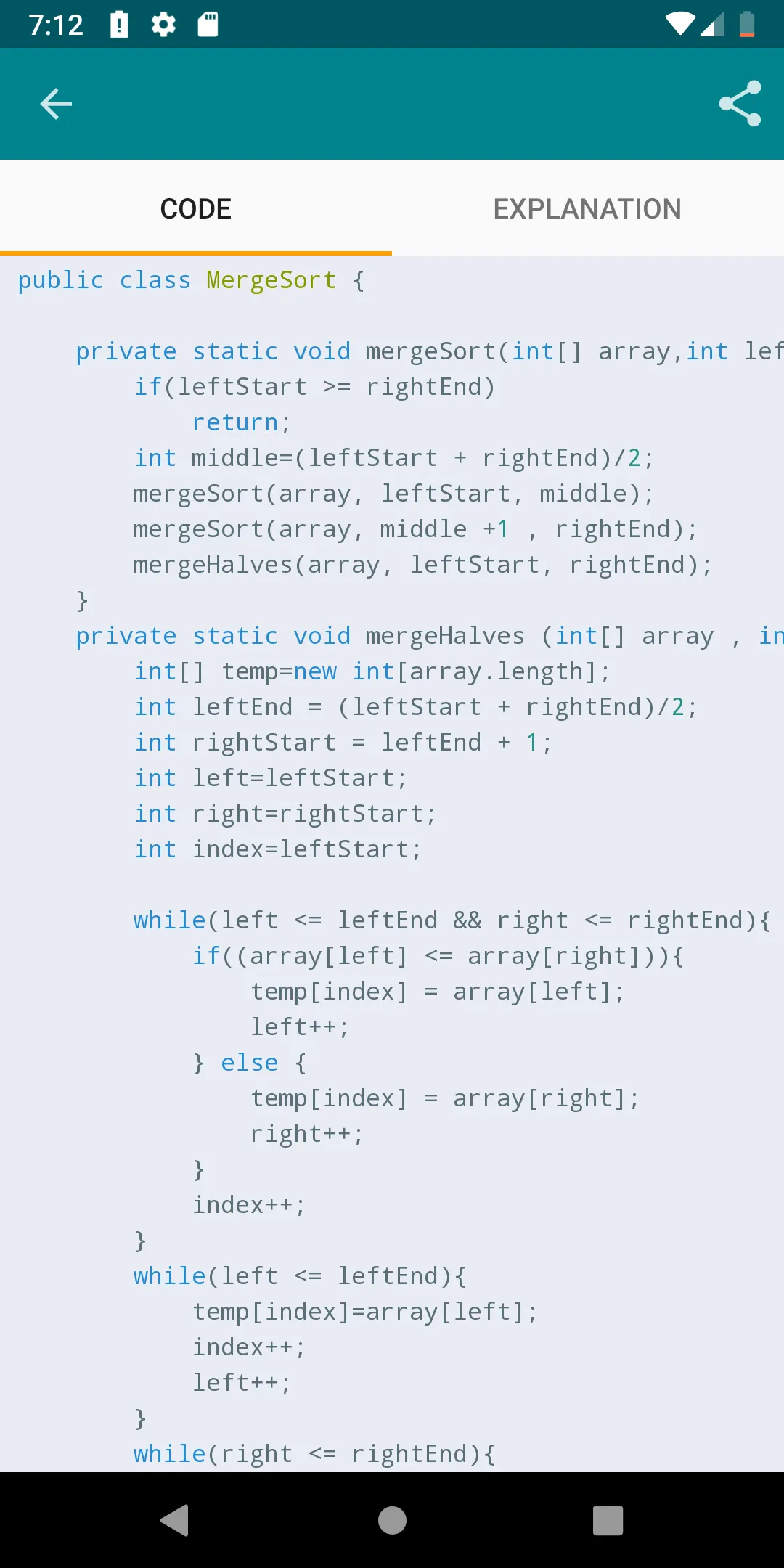 Learn Algorithms in Java | Indus Appstore | Screenshot