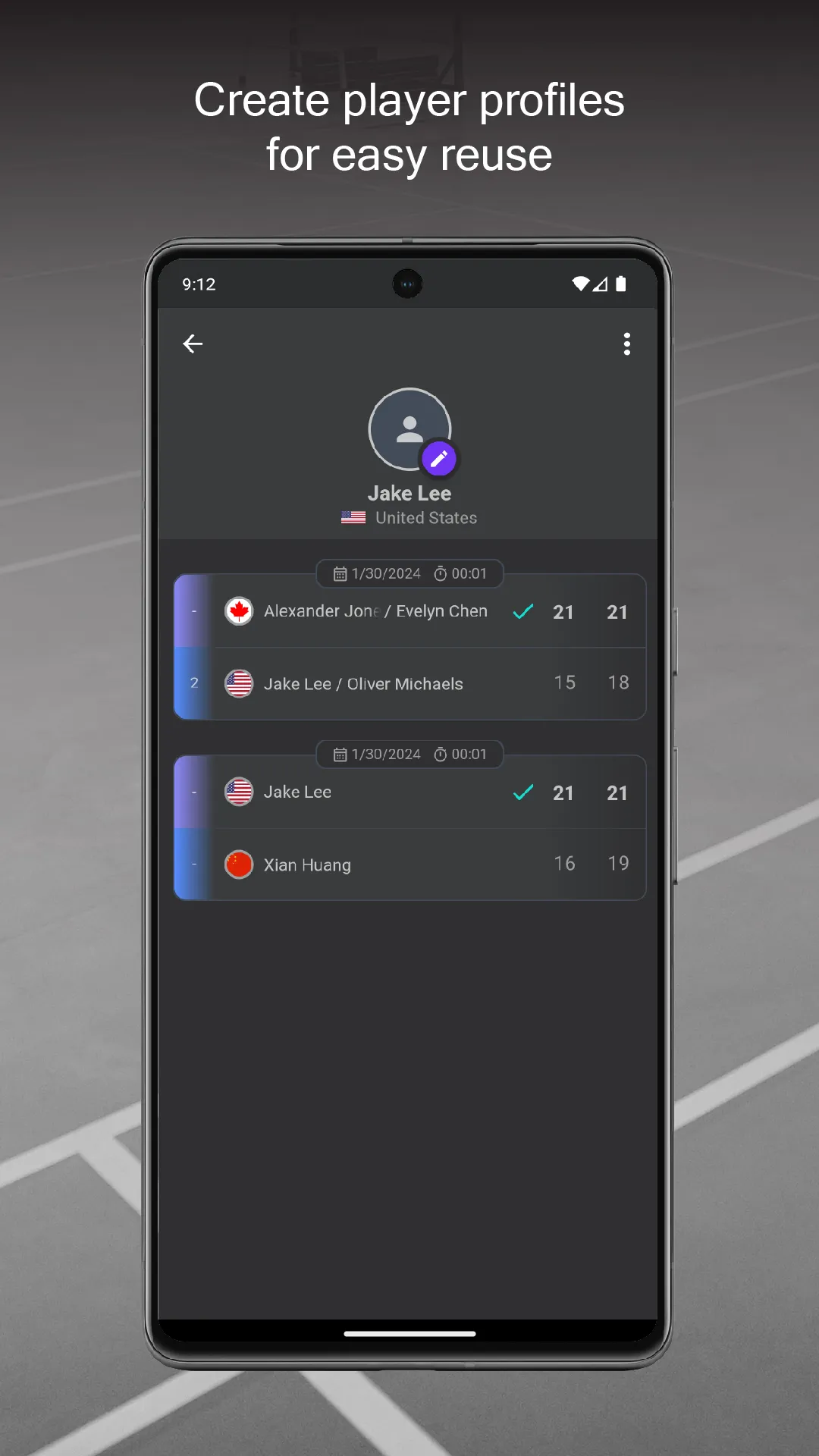 Badminton Scorer | Indus Appstore | Screenshot