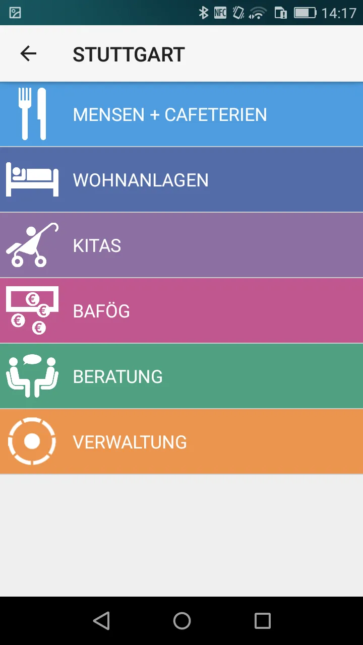 Studierendenwerk Stuttgart | Indus Appstore | Screenshot