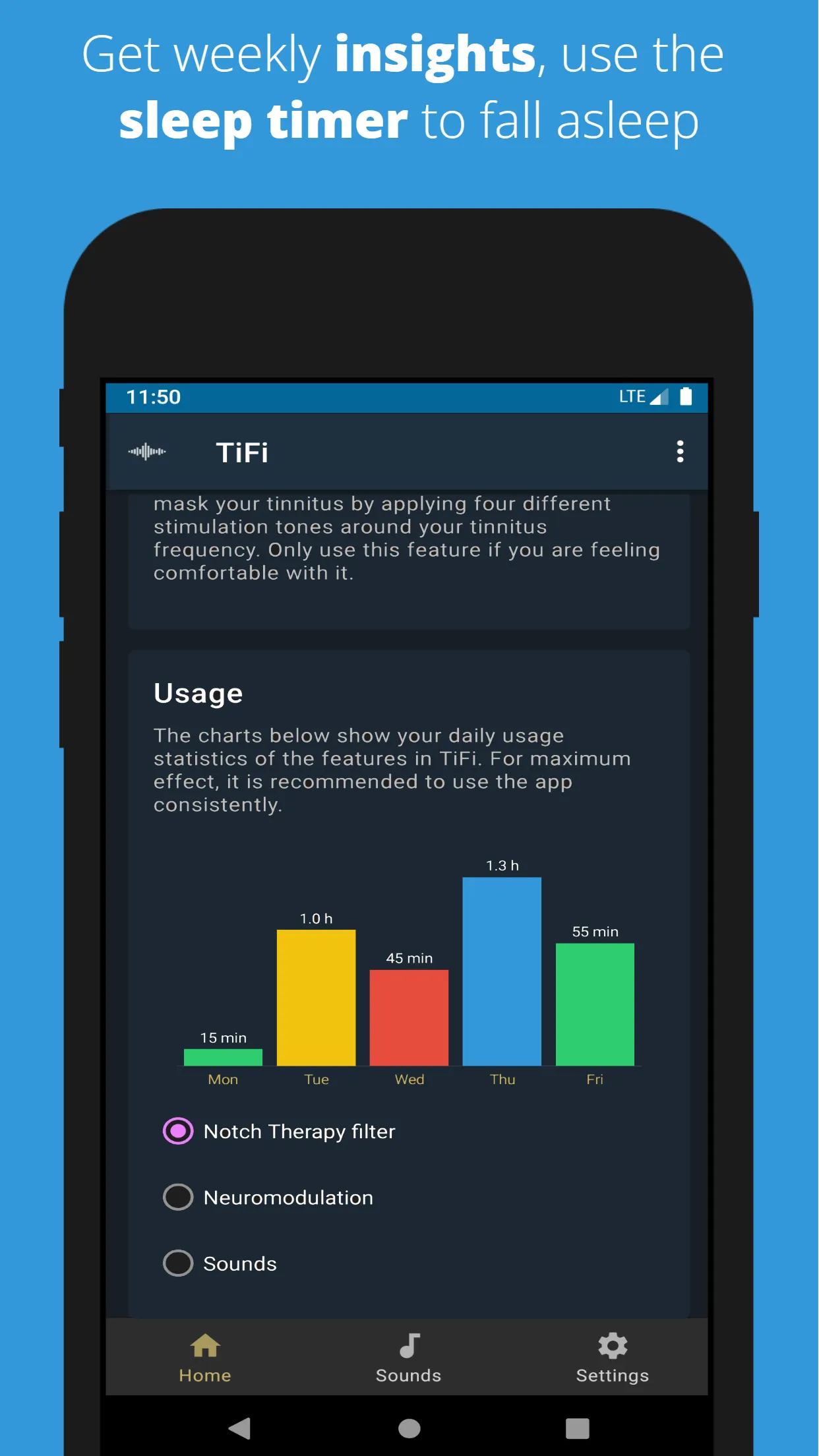 TiFi - Tinnitus music filter | Indus Appstore | Screenshot