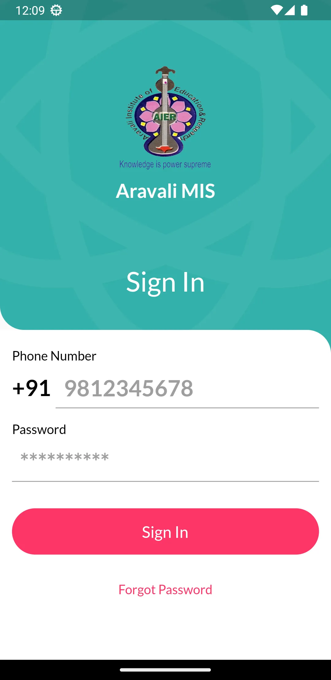 ARAVALI MIS | Indus Appstore | Screenshot