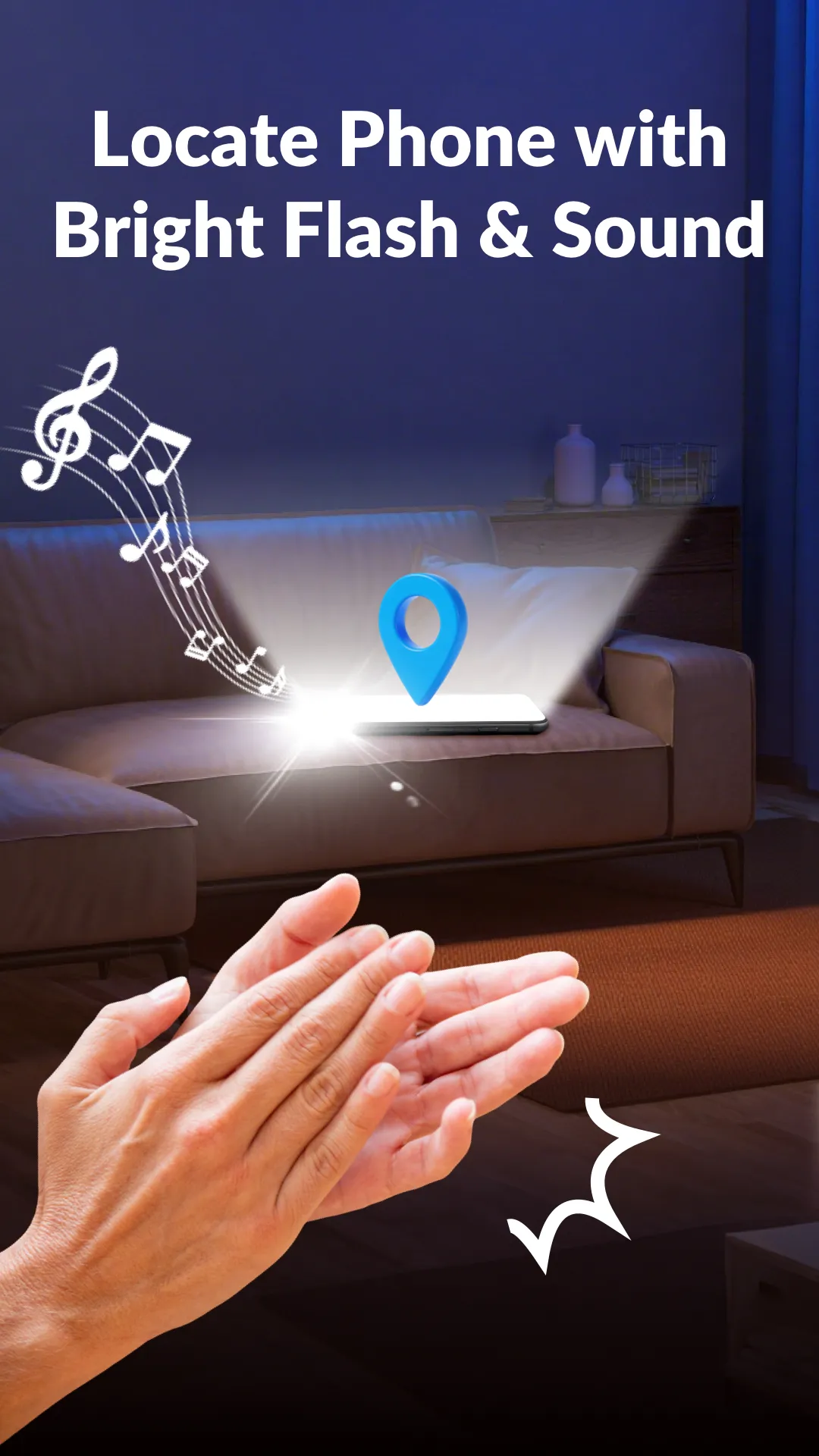 Clap track-Locate your phone | Indus Appstore | Screenshot