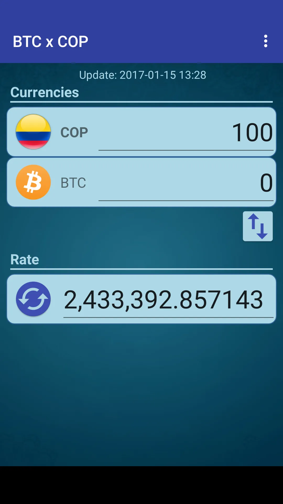 Bitcoin x Colombian Peso | Indus Appstore | Screenshot