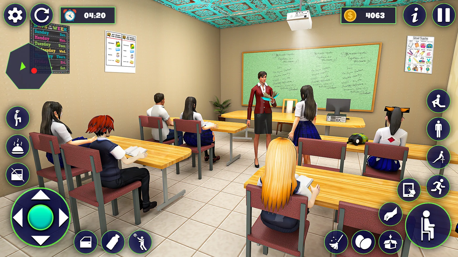 School Girl Life Simulator 3D | Indus Appstore | Screenshot