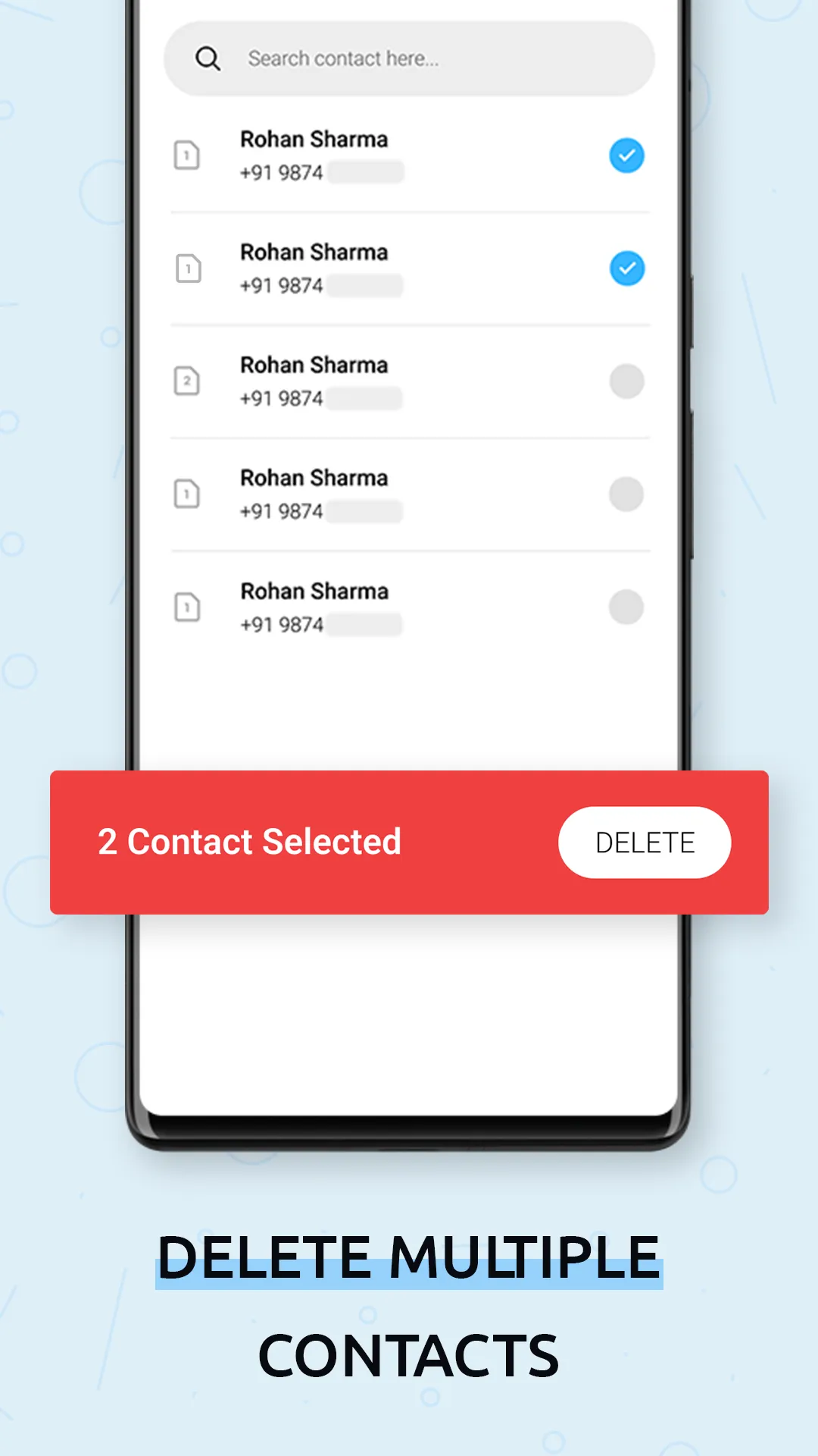 Delete Multi Contacts - Merge | Indus Appstore | Screenshot