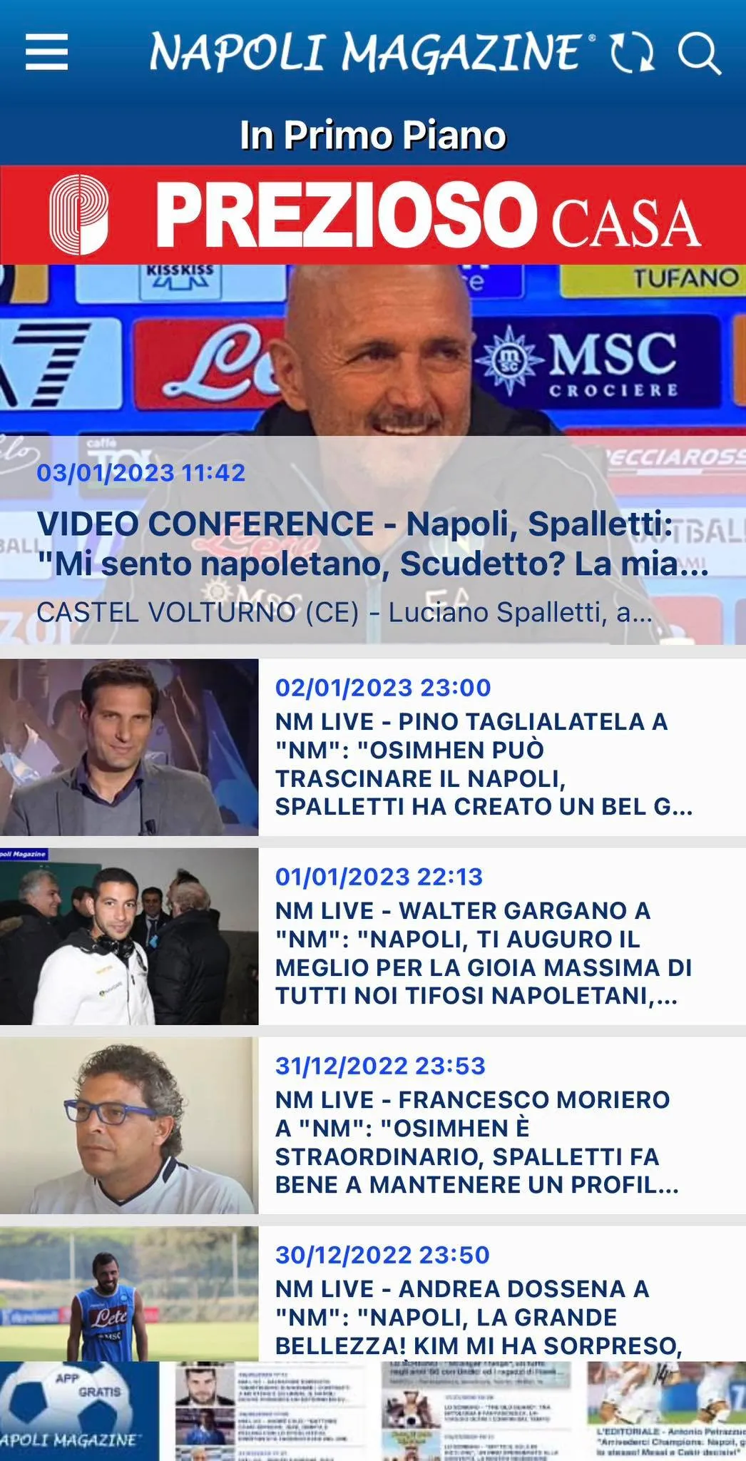 Napoli Magazine | Indus Appstore | Screenshot