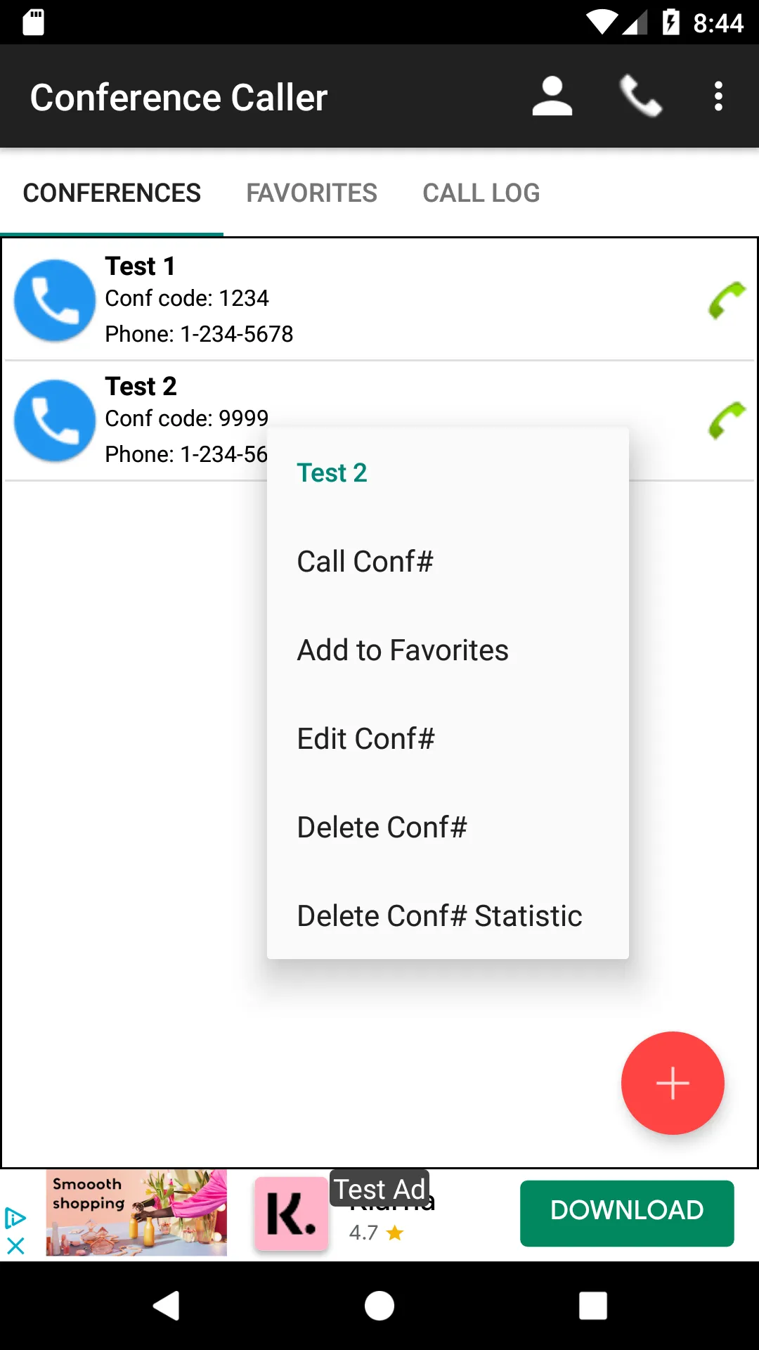 Conference Caller | Indus Appstore | Screenshot