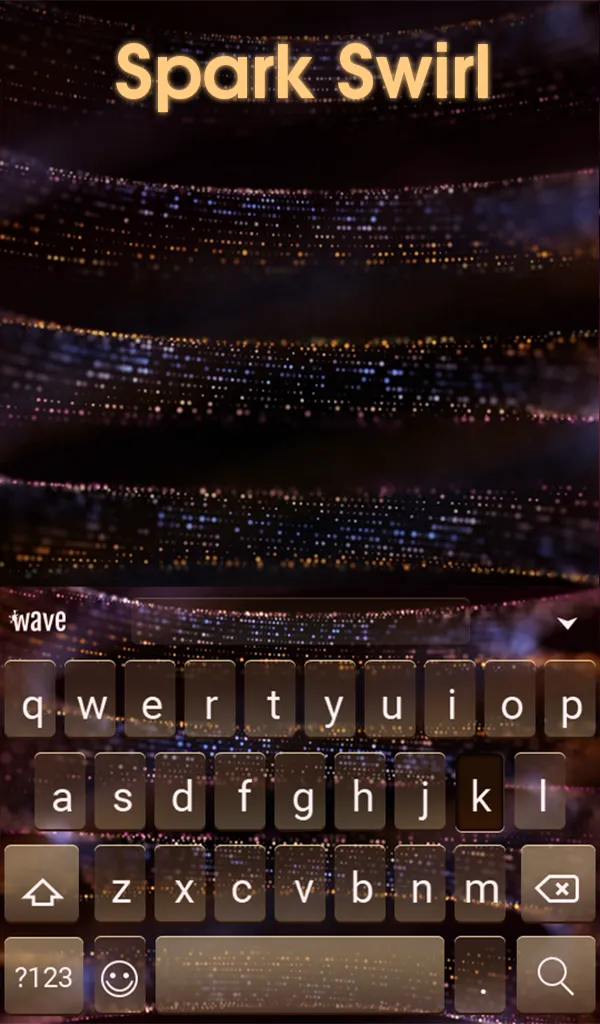 Spark Swirl Animated Keyboard | Indus Appstore | Screenshot