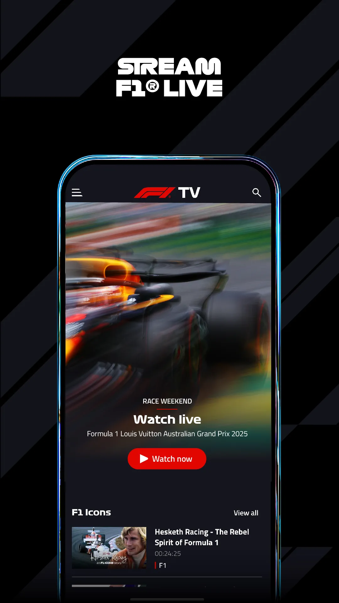 F1 TV | Indus Appstore | Screenshot