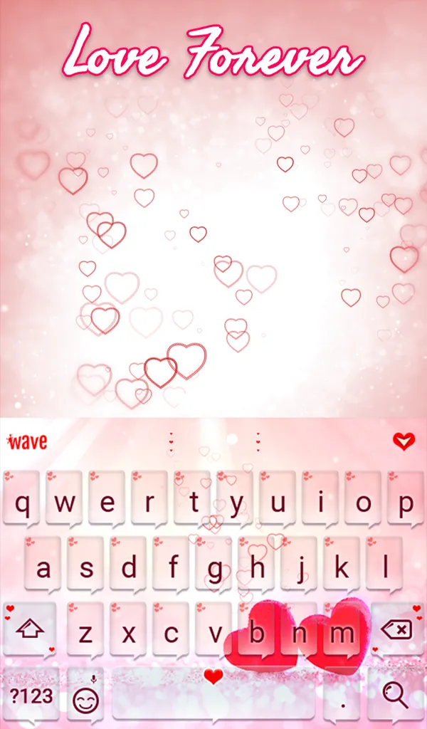 Love Wallpaper Keyboard Theme | Indus Appstore | Screenshot