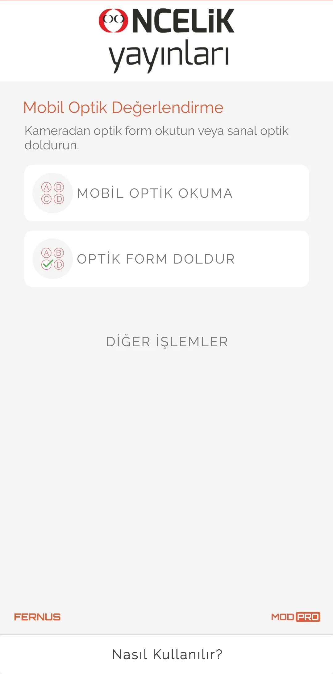 Öncelik Optik Okuma | Indus Appstore | Screenshot