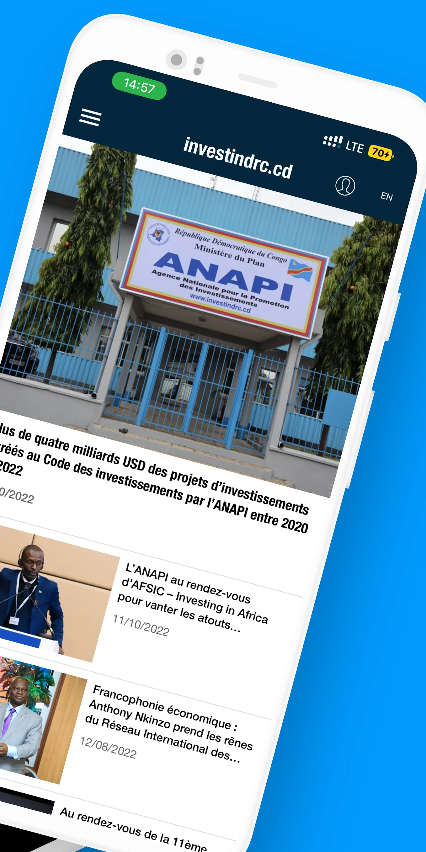 ANAPI  -  Invest in DRC | Indus Appstore | Screenshot