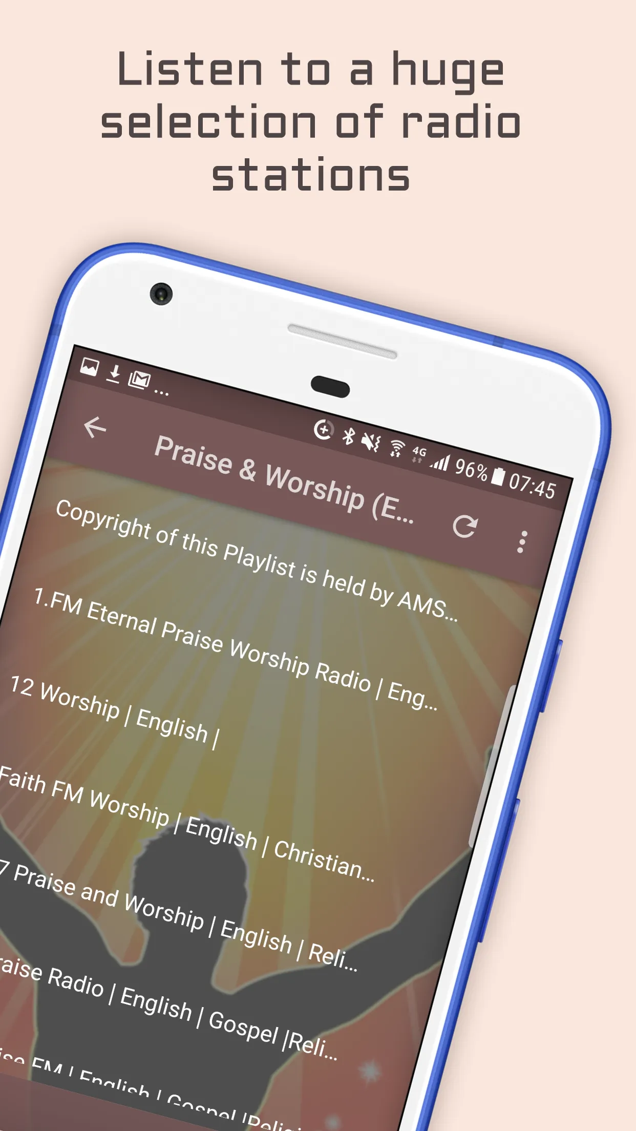 Praise & Worship Music Radio | Indus Appstore | Screenshot