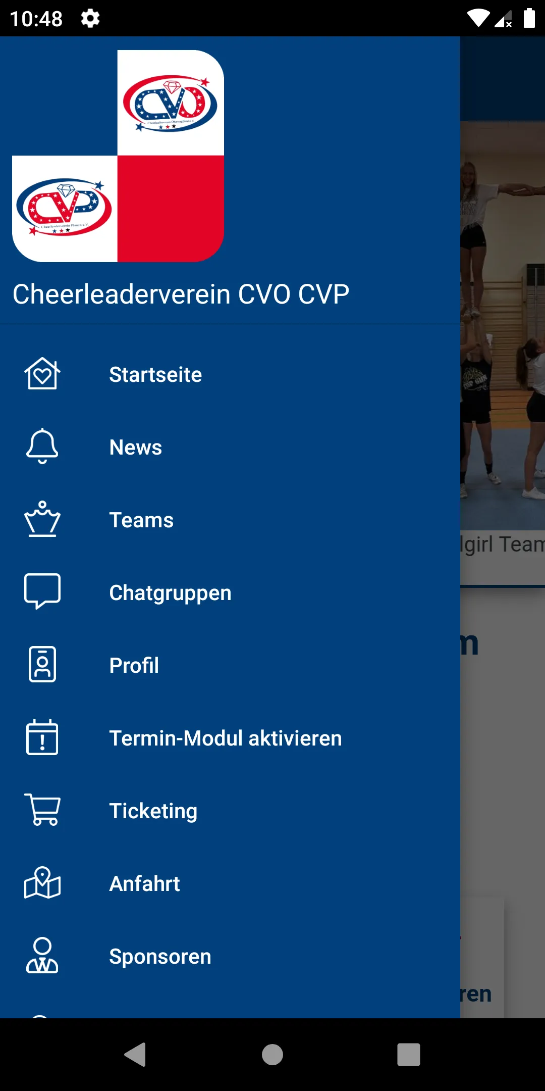 Cheerleaderverein CVO CVP | Indus Appstore | Screenshot