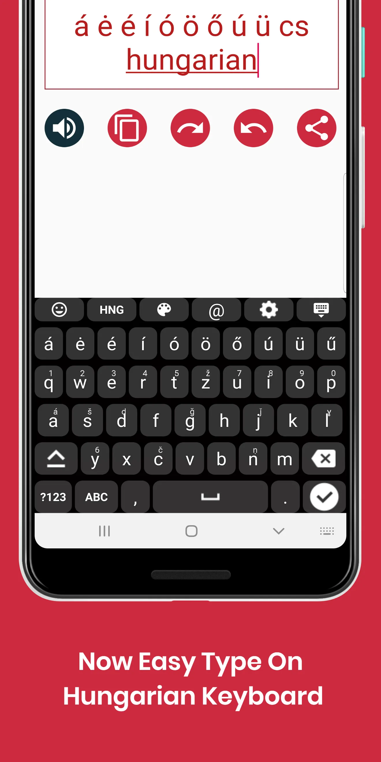 Hungarian Keyboard by Infra | Indus Appstore | Screenshot