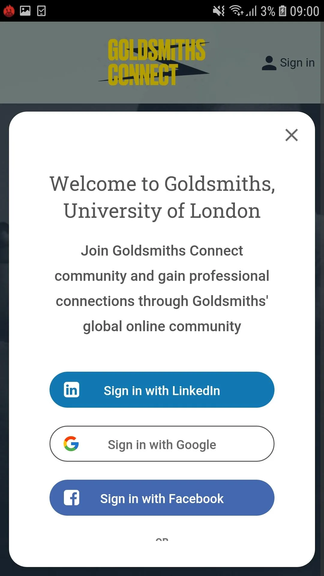 Goldsmiths Connect | Indus Appstore | Screenshot