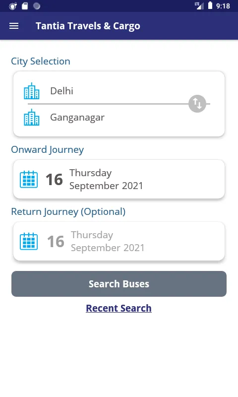 Tantia Travels & Cargo | Indus Appstore | Screenshot