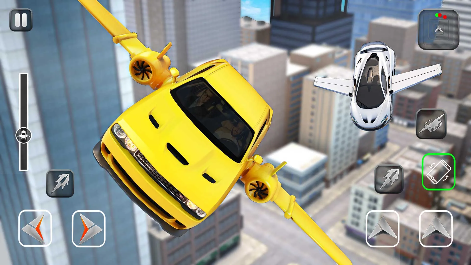 Flying Car Shooting - Car Game | Indus Appstore | Screenshot