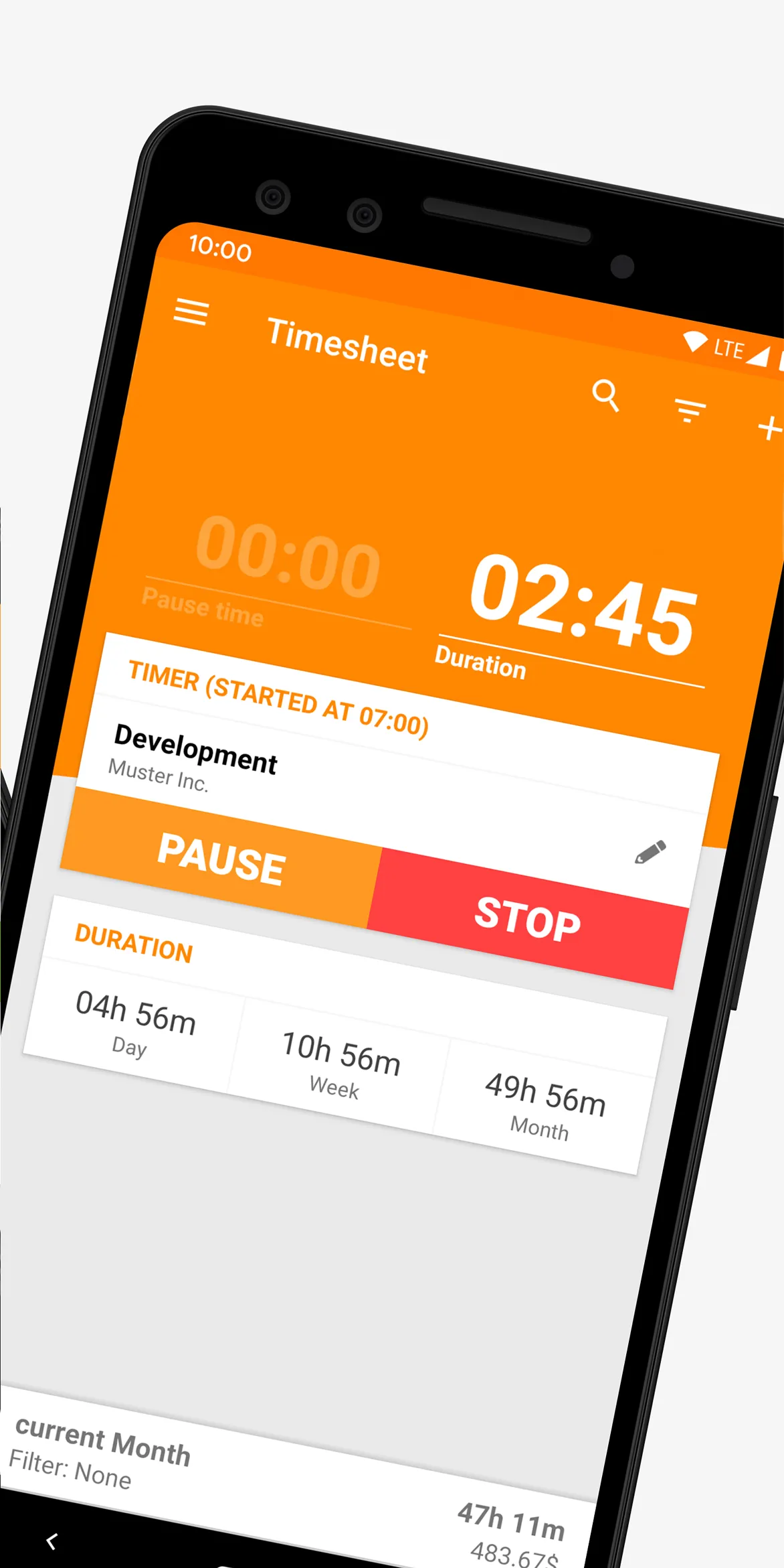 Timesheet - Time Tracker | Indus Appstore | Screenshot