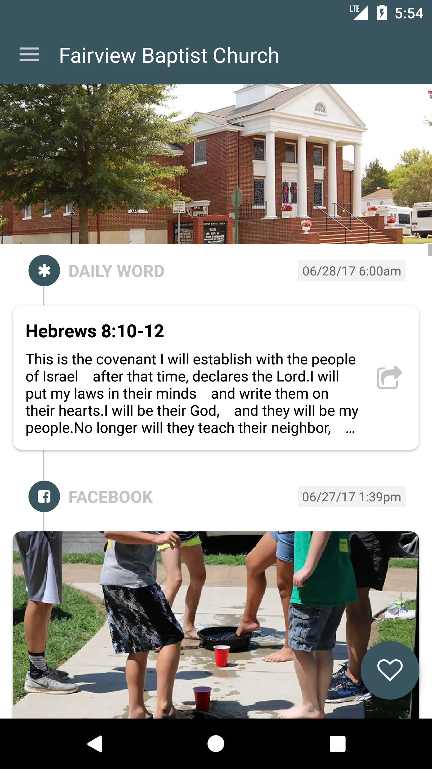 Fairview Baptist @FXBG | Indus Appstore | Screenshot