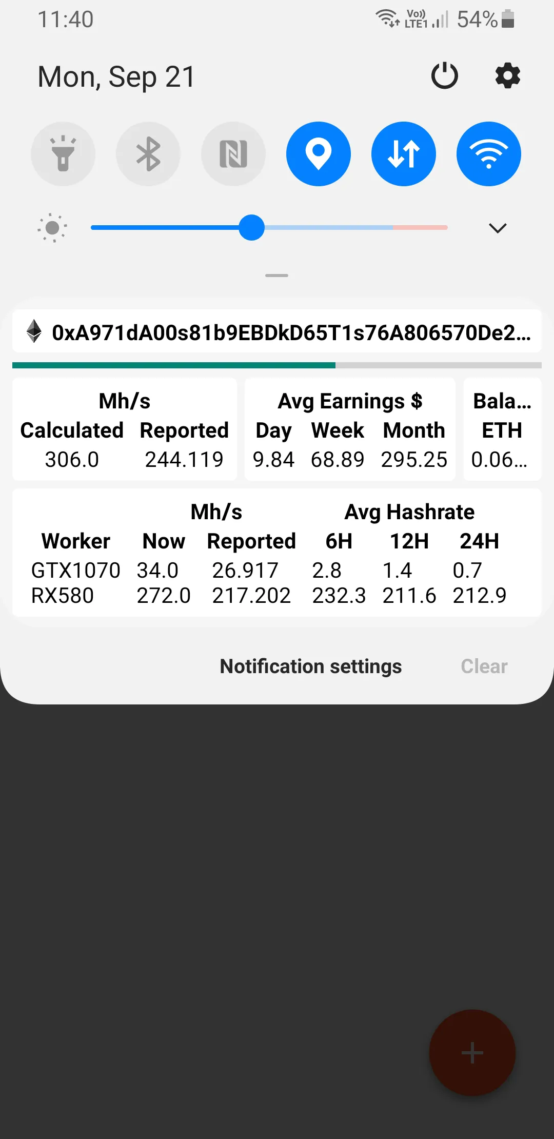 Mining Pool Monitor | Indus Appstore | Screenshot