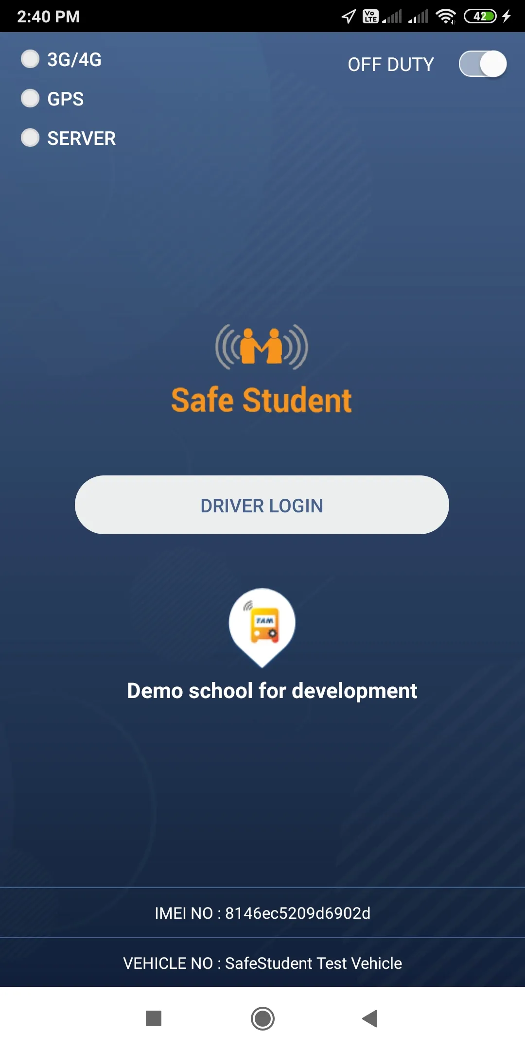 Driver Console SafeStudent | Indus Appstore | Screenshot