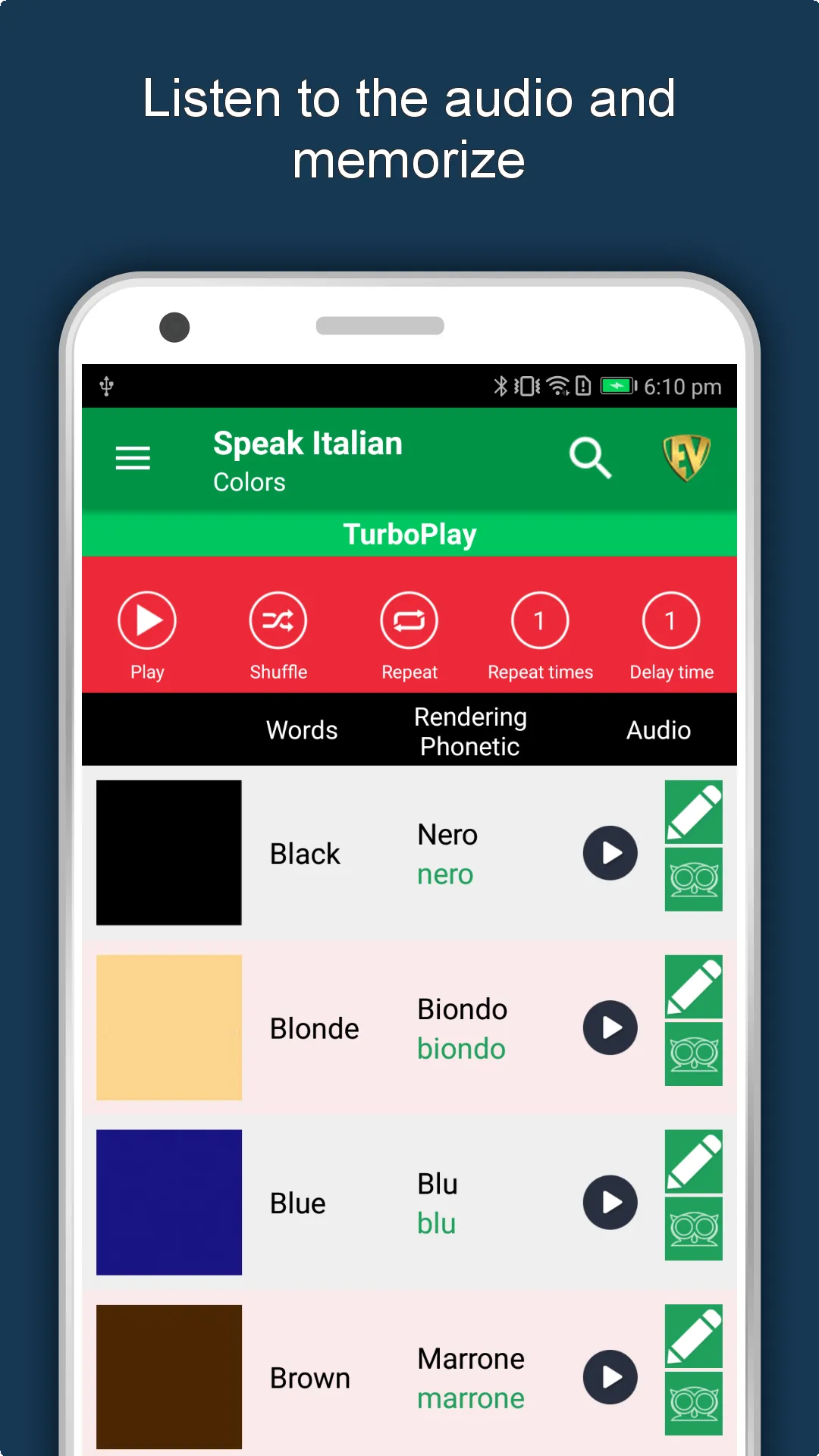 Speak Italian : Learn Italian  | Indus Appstore | Screenshot