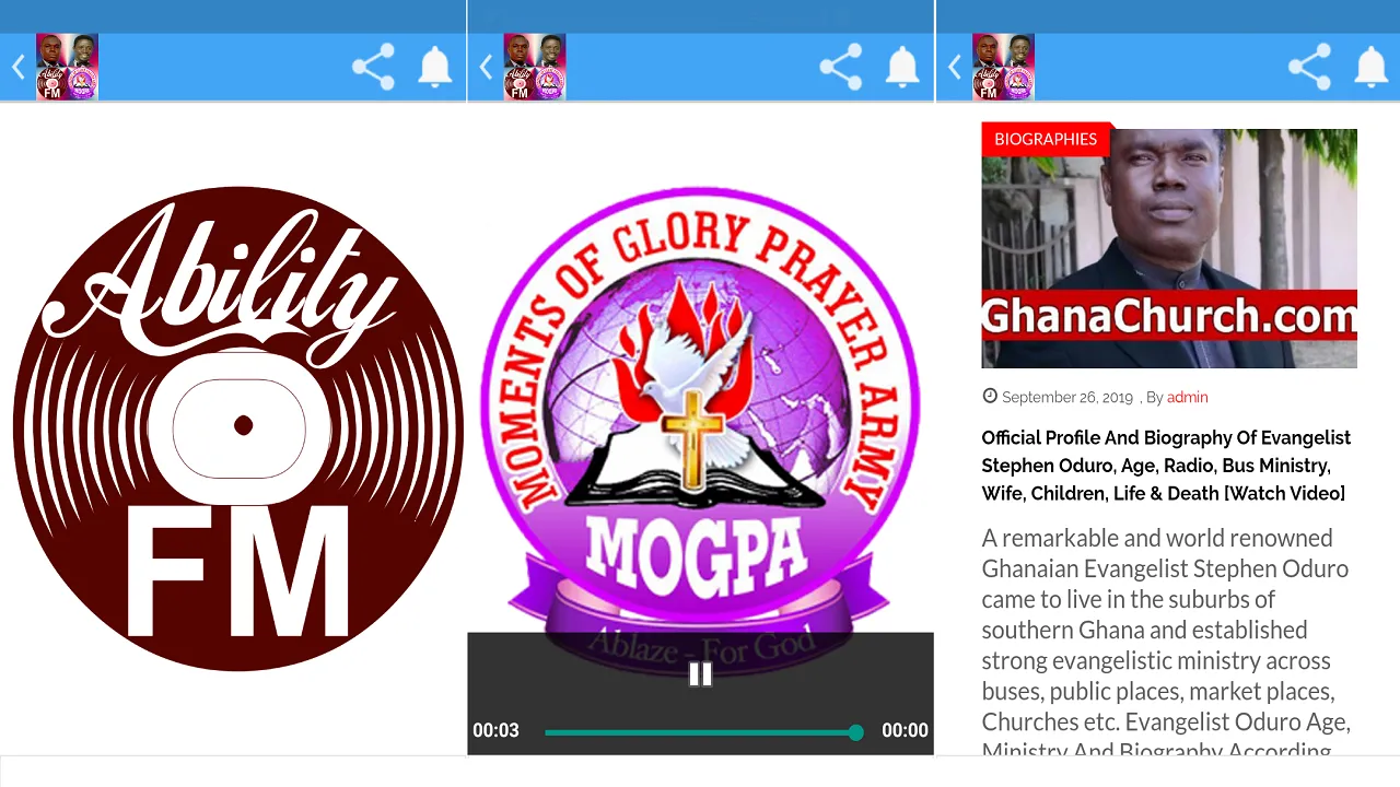 Ghana Gospel Evangelist Oduro | Indus Appstore | Screenshot