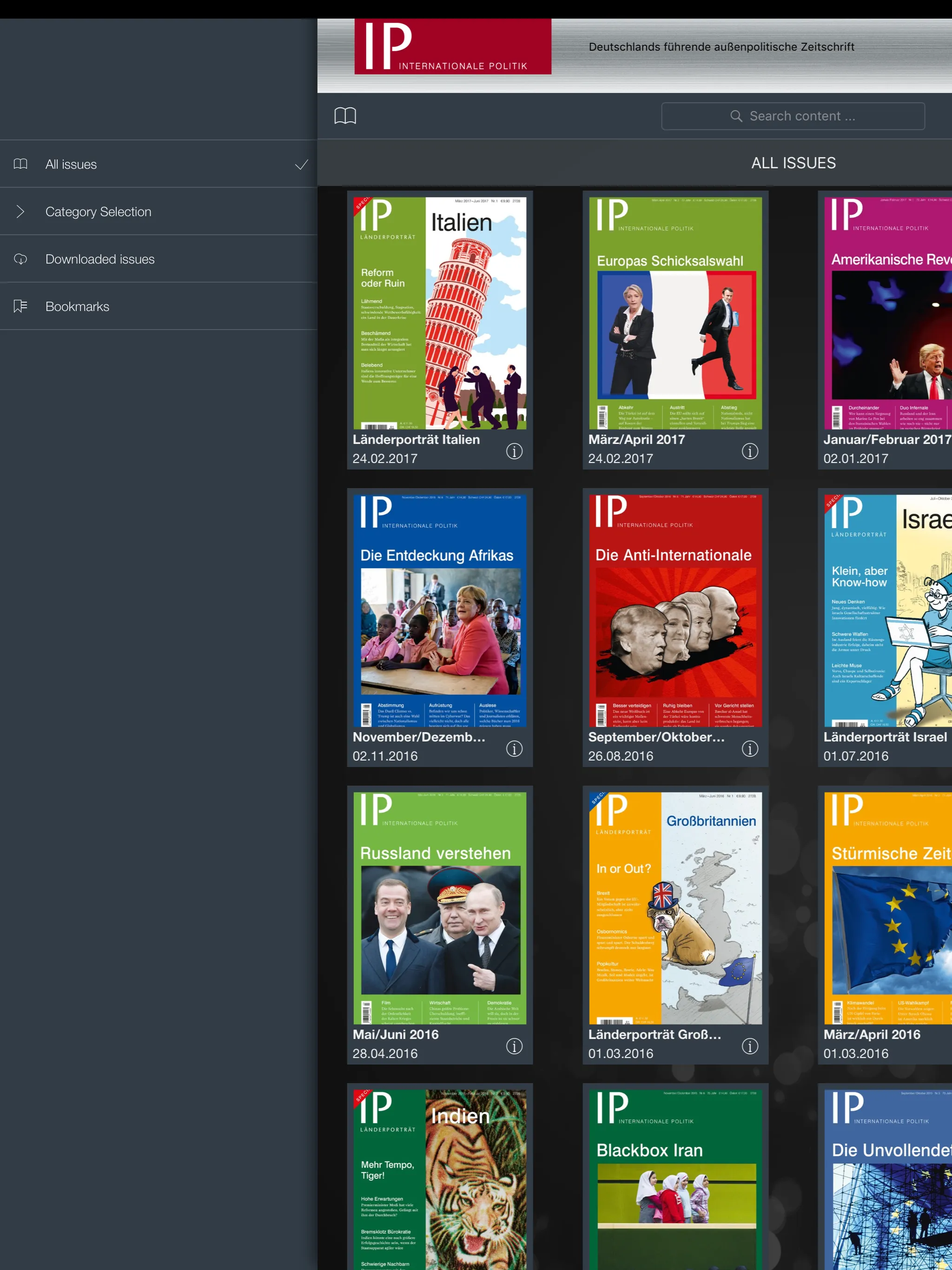 IP INTERNATIONALE POLITIK | Indus Appstore | Screenshot