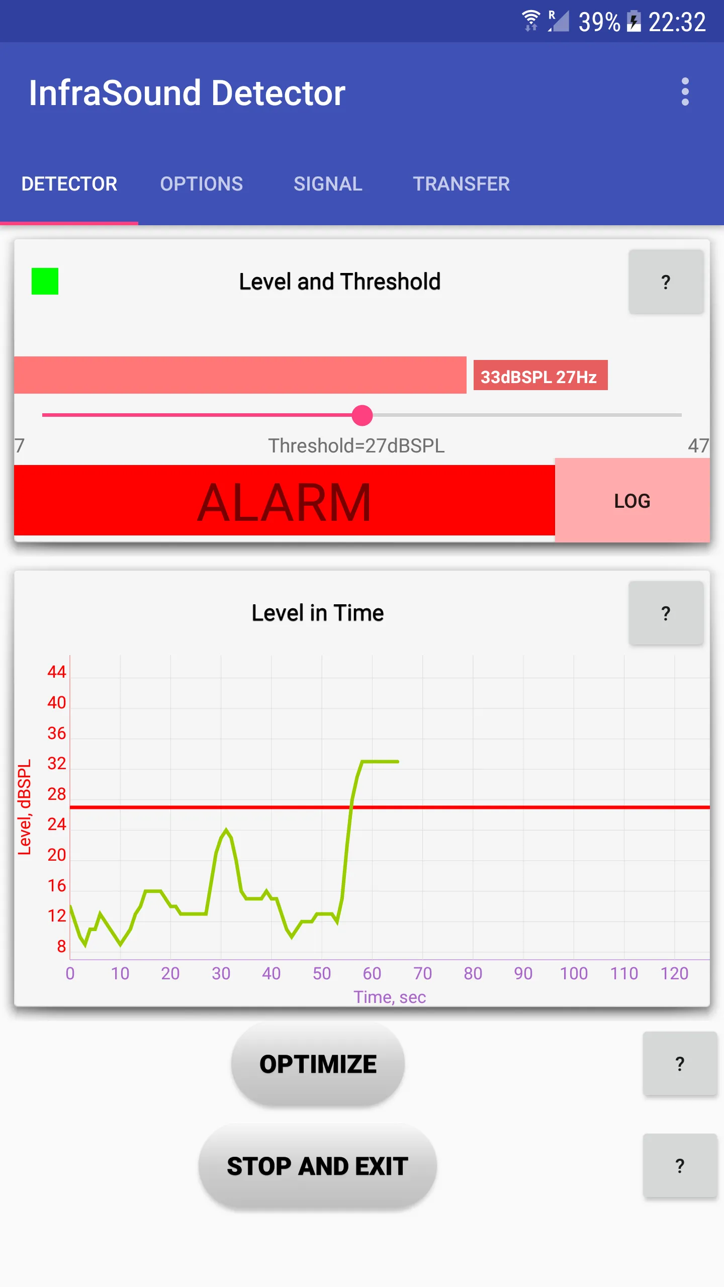 InfraSound Detector | Indus Appstore | Screenshot